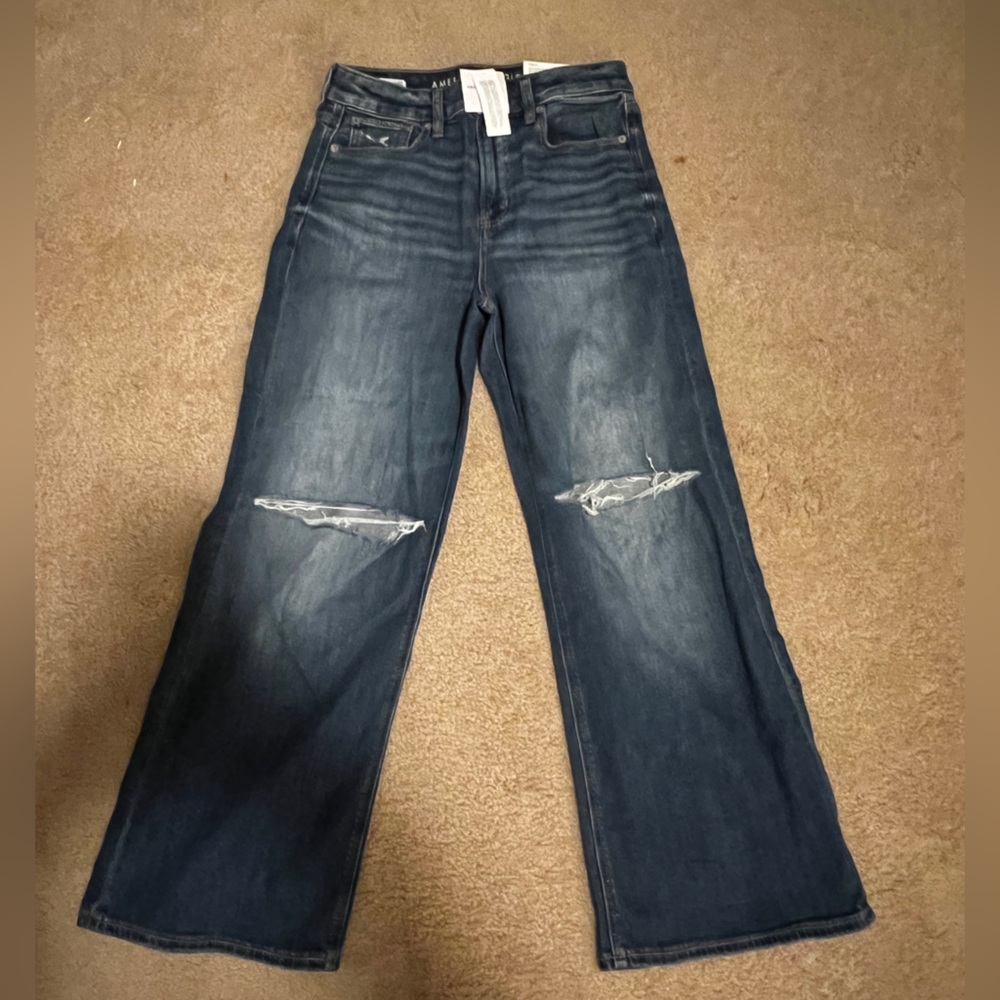 American Eagle Super High Rise Baggy Wide Leg Jeans